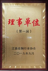 鹰潭市铜行业协会副会长单位（第一届）