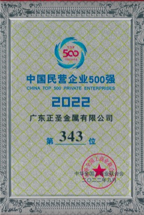 2022中国民营企业500强